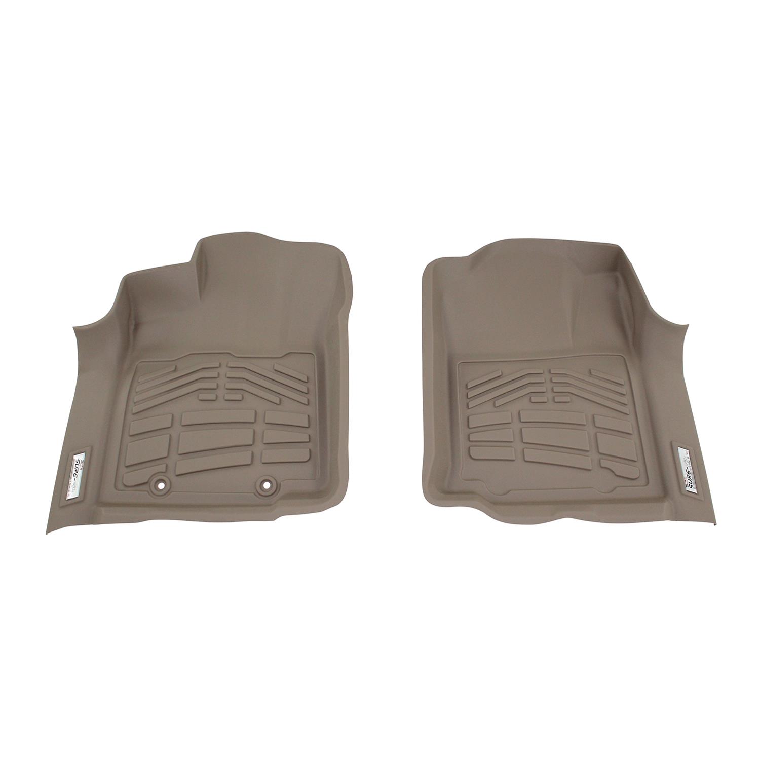 Westin Sure-Fit Floor Liners 72-130079 Liners, Sure-Fit, Front Seat, Rubberized Thermoplastic, Tan, Toyota, Pair