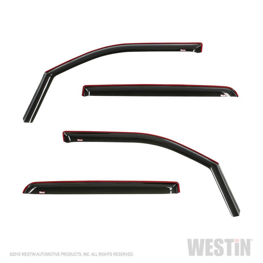 Westin 19-22 Ram 1500 Crew Cab(Excl. 19-22 Ram 1500 Classic) In Channel Wind Deflector 4pc - Smoke thumbnail 3