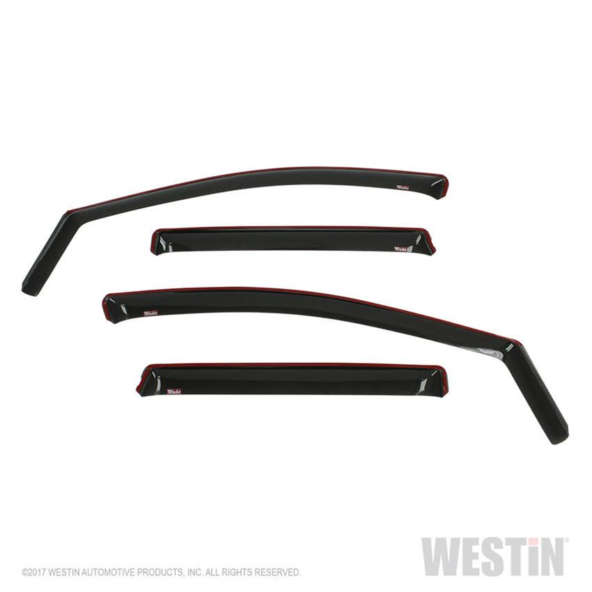 Westin In-Channel Wind Deflectors 72-37415 Side Window Visors, In-Channel, Front and Rear, , Snap-in, Acrylic, Smoke, Ford, Set of 4 thumbnail 3