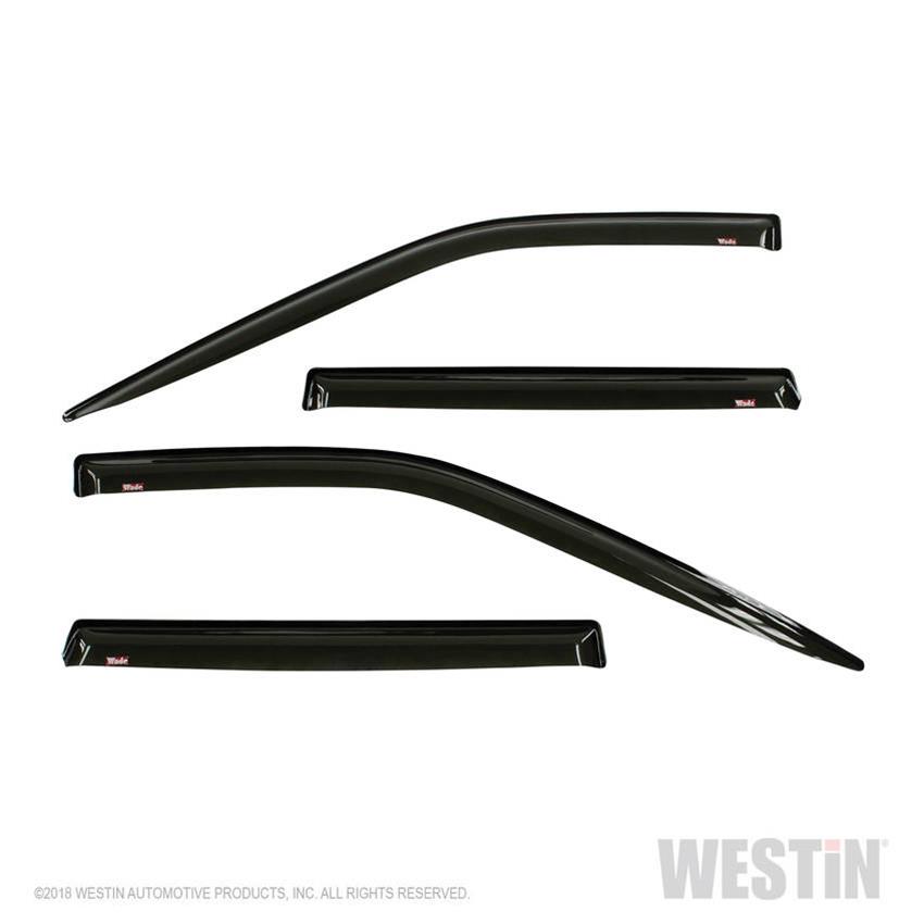Westin Tape-On Slim Wind Deflectors 72-37448 Side Window Visors, Windguards, Smoke, Acrylic, Front and Rear, Ford, Set of 4 thumbnail 3