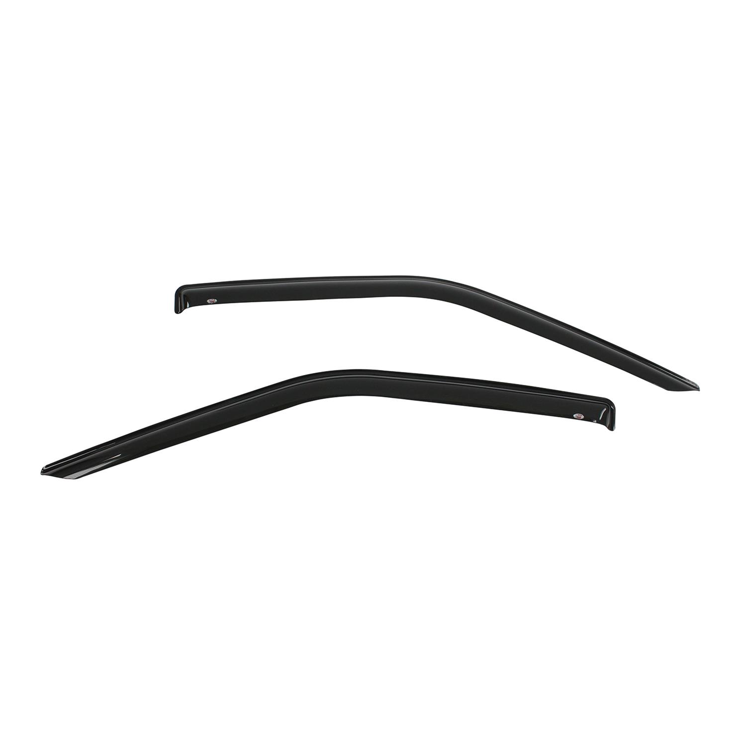 Westin Tape-On Slim Wind Deflectors 72-37472 Side Window Visors, Windguards, Smoke, Acrylic, Front, Ford, Pair