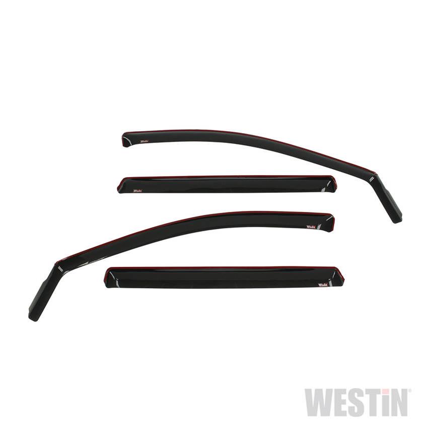 Westin In-Channel Wind Deflectors 72-69479 Side Window Visors, In-Channel, Front and Rear, , Snap-in, Acrylic, Smoke, Nissan, Set of 4 thumbnail 2