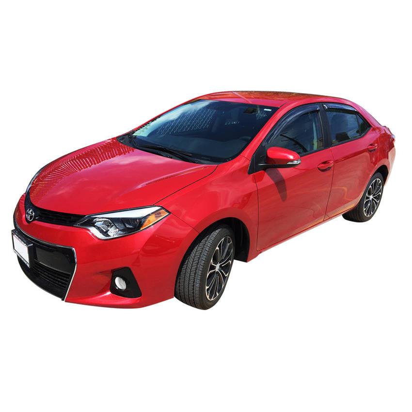 Westin Tape-On Slim Wind Deflectors 72-88448 Side Window Visors, Windguards, Smoke, Acrylic, Front and Rear, Toyota, Set of 4 thumbnail 2