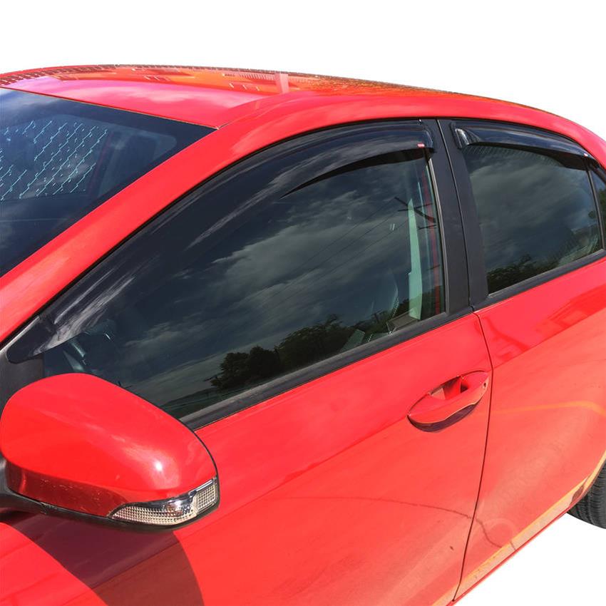 Westin Tape-On Slim Wind Deflectors 72-88448 Side Window Visors, Windguards, Smoke, Acrylic, Front and Rear, Toyota, Set of 4