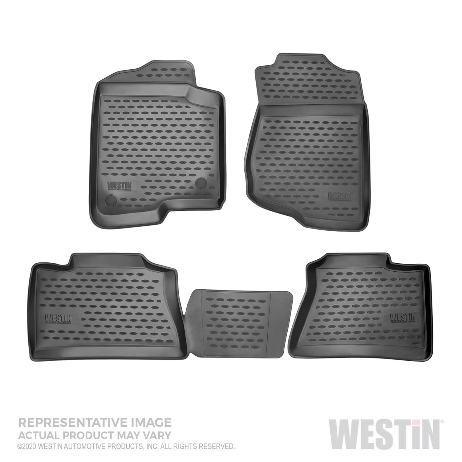 Westin Profile Floor Liners for 2015-2022 EDGE - 74-12-51032 Mats, Liners, Front/Second Seats, Rubberized Polymer, Black, Logo, Ford, Set thumbnail 5