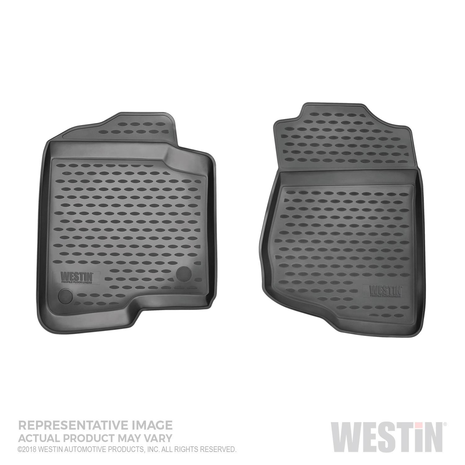 Westin Profile Floor Liners 74-35-11004 Mats, Liners, Front Seat, Rubberized Polymer, Black, Logo, Ram, Each
