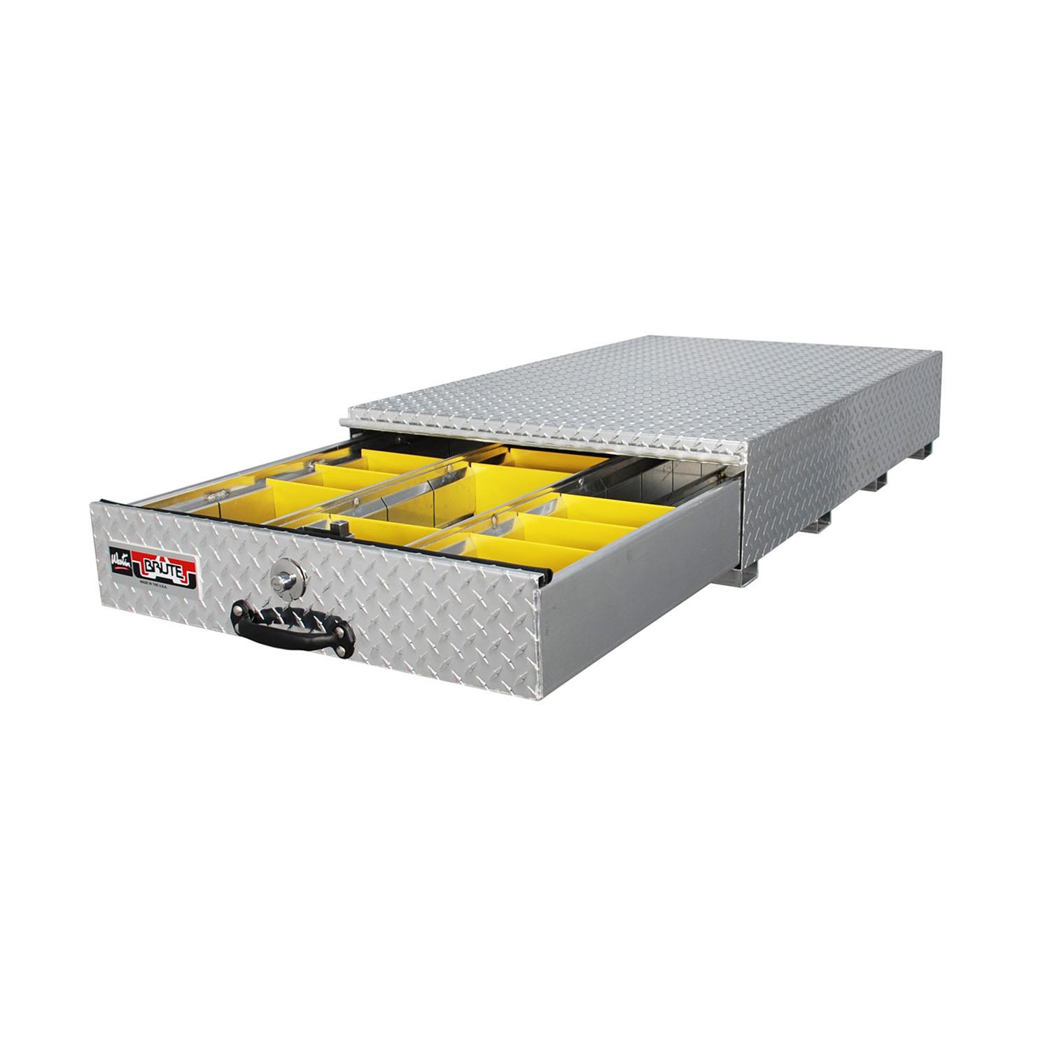 Westin Automotive Truck Toolboxes and Utility Boxes 80-HBS307 BRTBX HD Bedsafe 48in D x 30in W x 9.5in H single drawwer, Aluminum