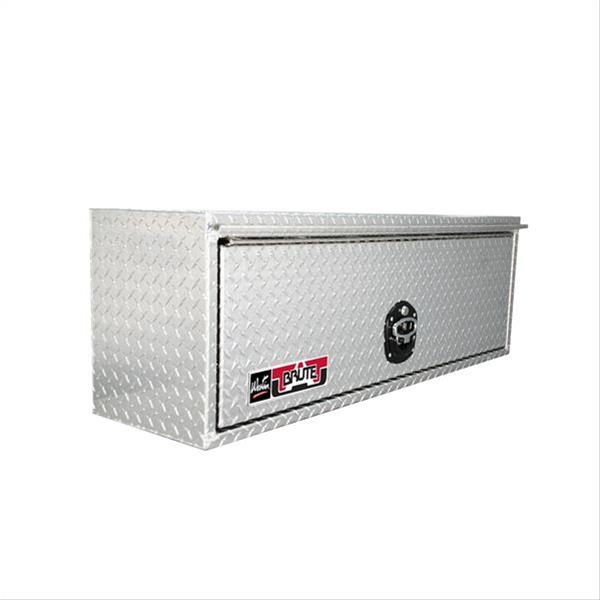 Westin/Brute HD Top Sider 13in x 48in w/flip up Door - Aluminum