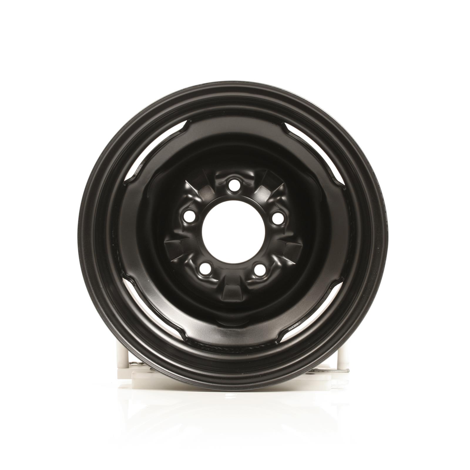 Wheel Vintiques 67 4634032 Wheel Vintiques 67 Series Oe Tri Five Chevy Black Wheels Summit Racing 1738