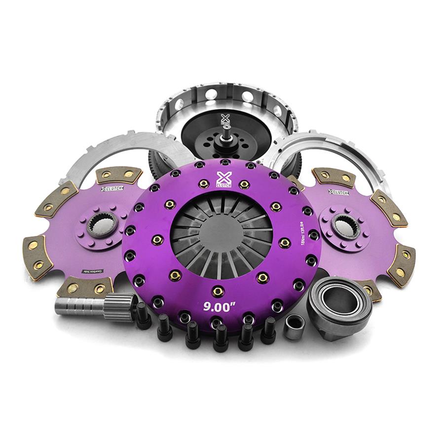 XClutch 11-13 BMW 335is Base 3.0L 9in Twin Solid Ceramic Clutch Kit (6 Bolt/PB in Input Shaft)