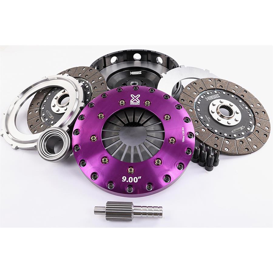XClutch 11-13 BMW 335is Base 3.0L 9in Twin Solid Organic Clutch Kit (6 Bolt/PB in Flywheel)