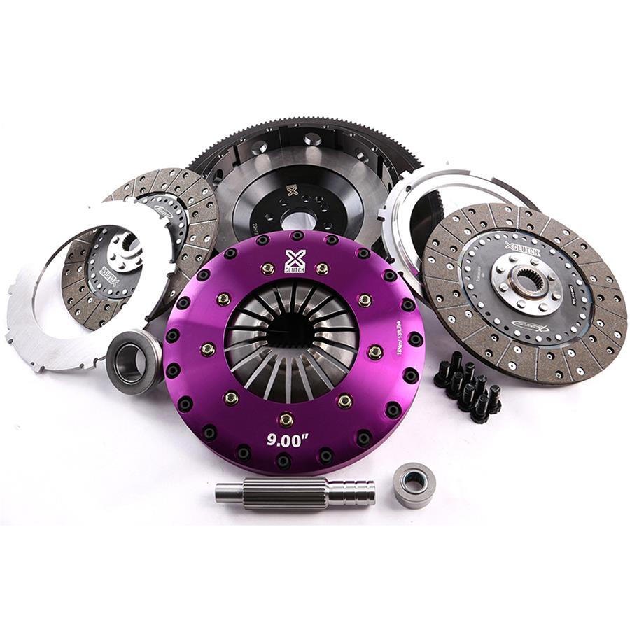 XClutch 96-04 Ford Mustang GT 4.6L 9in Twin Solid Organic Clutch Kit