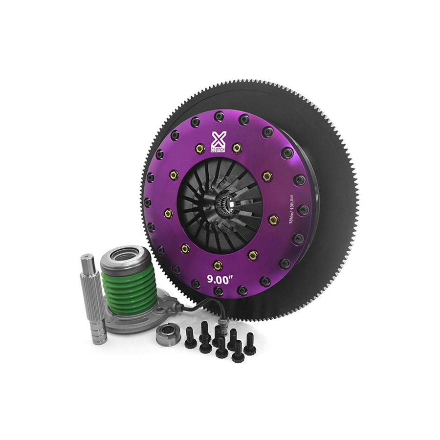 XClutch 11-14 Ford Mustang GT 5.0L 9in Twin Solid Organic Clutch Kit