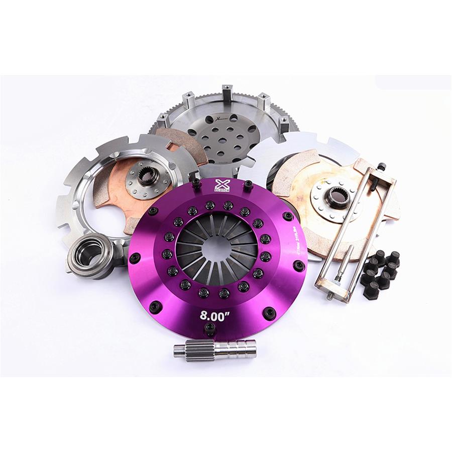 XClutch 1997 Mitsubishi Lancer EVO IV 2.0L 8in Twin Solid Ceramic Clutch Kit