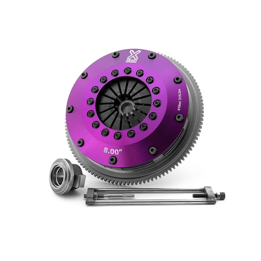 XClutch 07-17 Mitsubishi Lancer EVO X 2.0L 8in Twin Solid Ceramic Clutch Kit