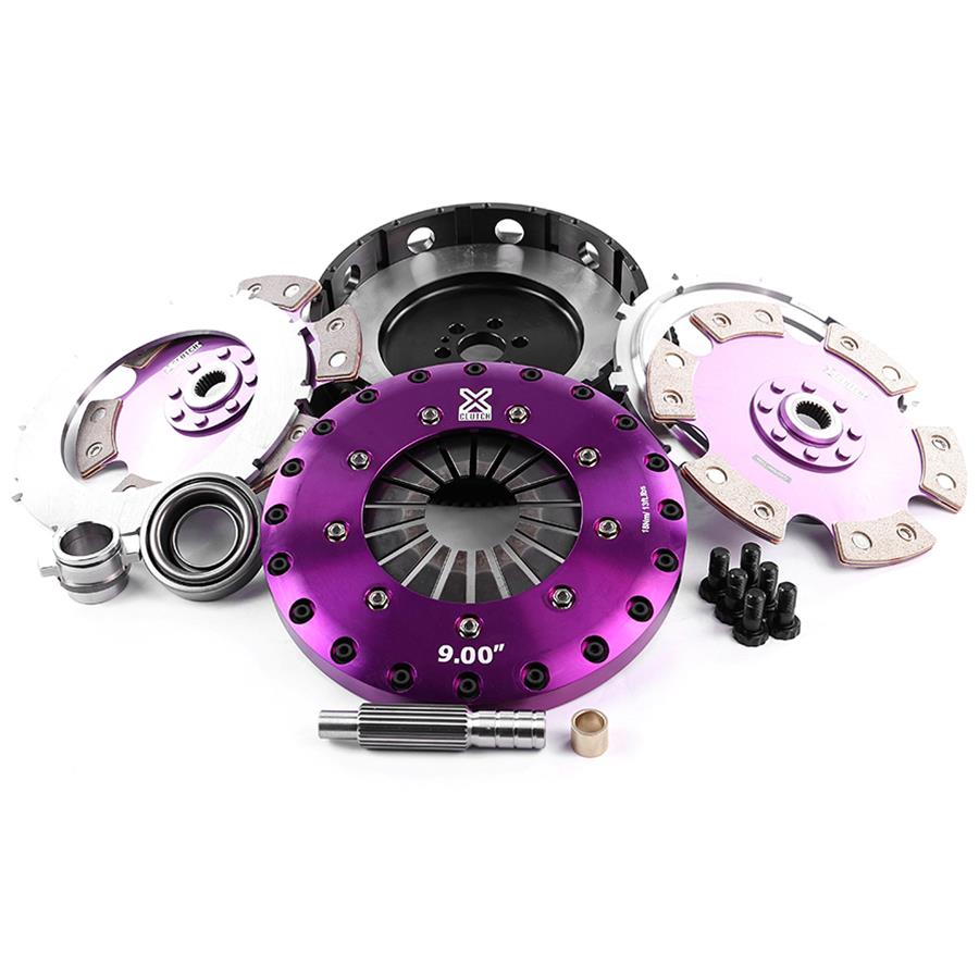XClutch 89-94 Nissan Skyline GT-R 2.6L 9in Twin Solid Ceramic Clutch Kit