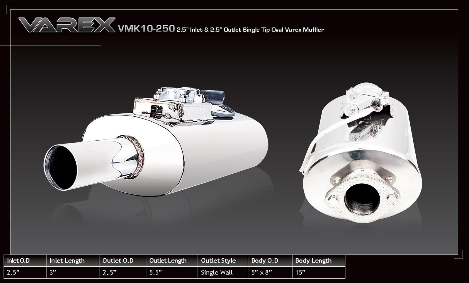 XForce Varex Mufflers VMK10250 Free Shipping on Orders Over 99 at