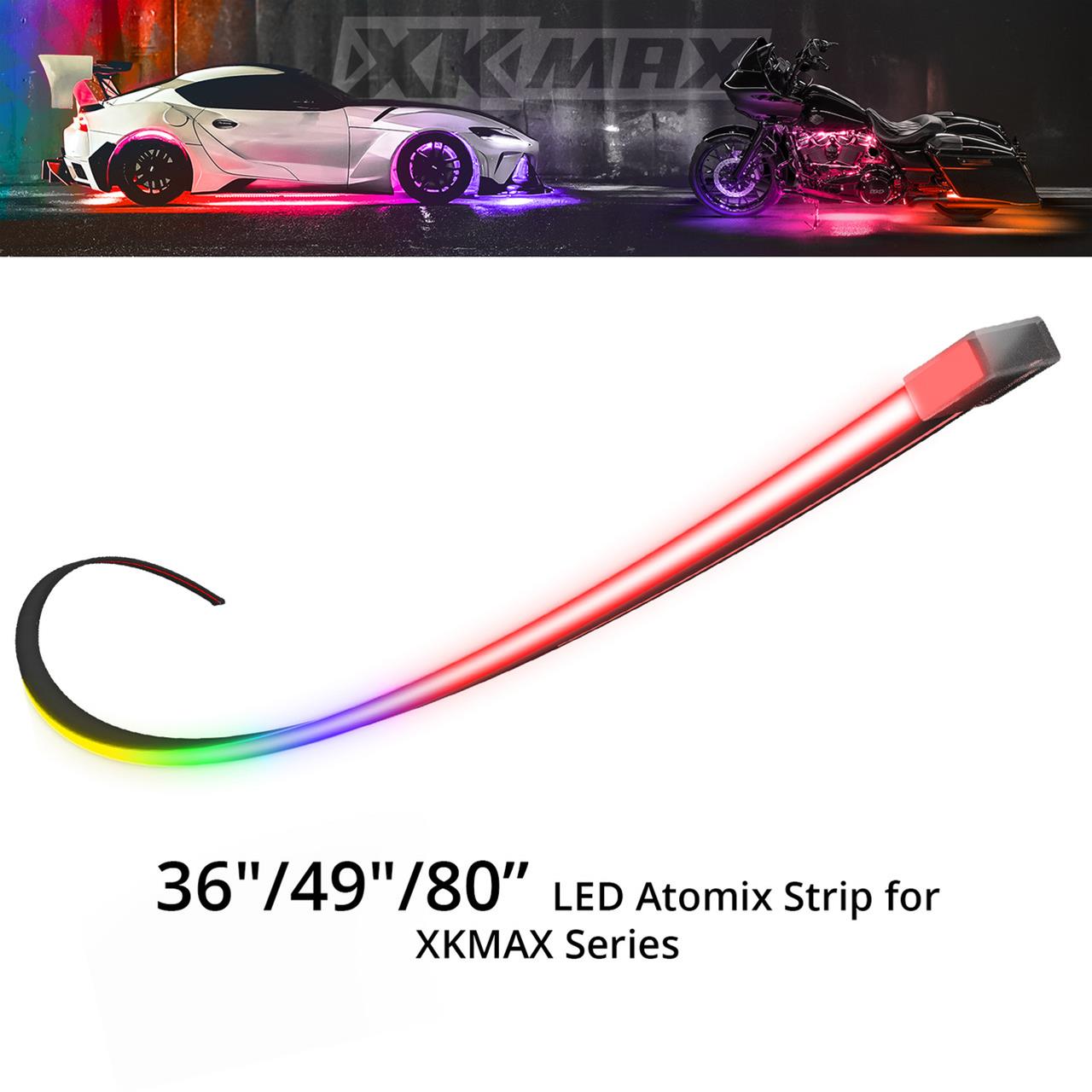 XK Glow LED Accent Lights MX-BG-80-R XKmax Atomix Flexible Body Gap Strip 80in Right thumbnail 3