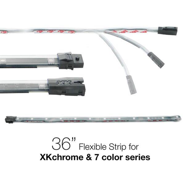 XK Glow XKchrome LED Accent Add-On Lights XK-4P-S-36 36in Multi Color Flexible Strip for & 7 Color Series
