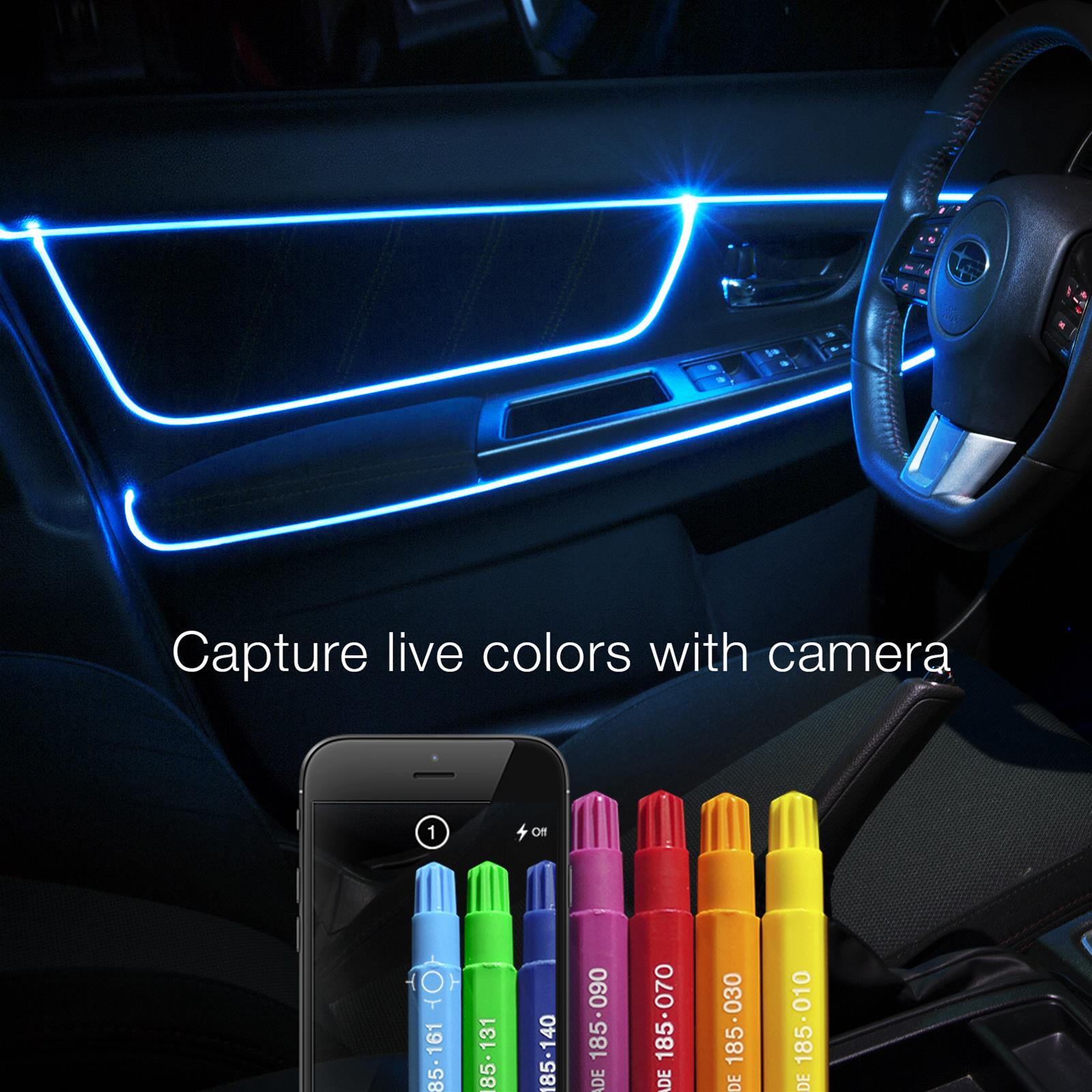 XK Glow XKchrome Fiber-Optic LED Accent Light Kits XK-FO-ADV Lights, Fiber Optic LED, Multicolor, Waterproof, USB Car Plug, Kit thumbnail 6