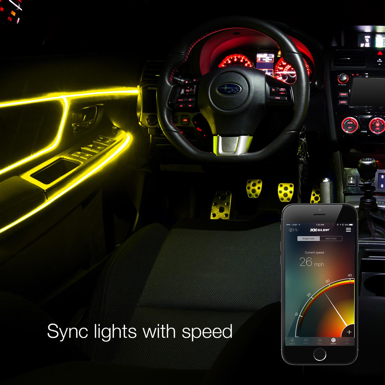 XK Glow XKchrome Fiber-Optic LED Accent Light Kits XK-FO-ADV Lights, Fiber Optic LED, Multicolor, Waterproof, USB Car Plug, Kit thumbnail 9