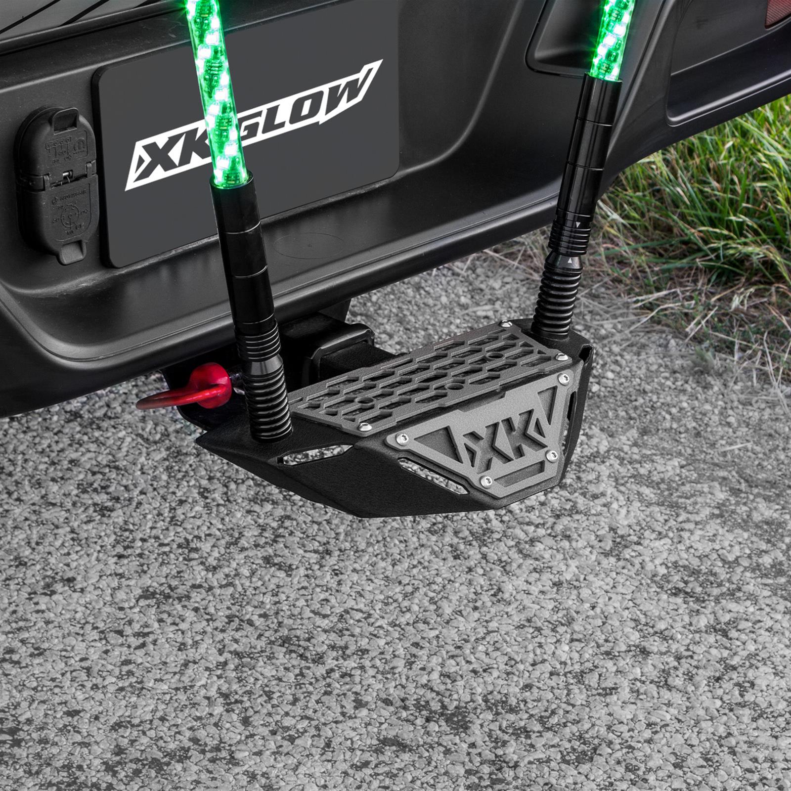 XK Glow Hitch Receiver Steps and Whip Plate XK-HITCH Step, Step Plate, Steel, Black Powdercoated, Each thumbnail 2