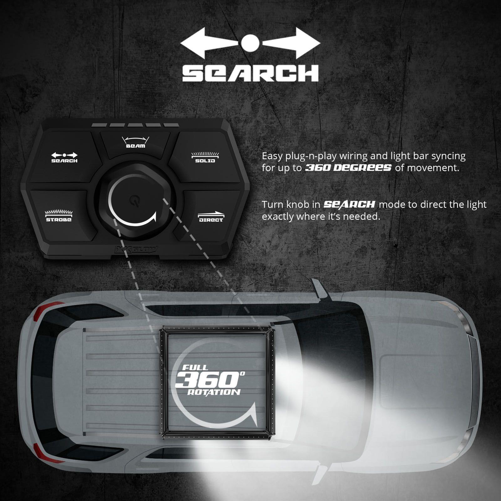XK Glow Light Bars, Pods and Fog Lights XK-SAR-2W 36" White Housing SAR Bar - Emergency Search Rescue thumbnail 4