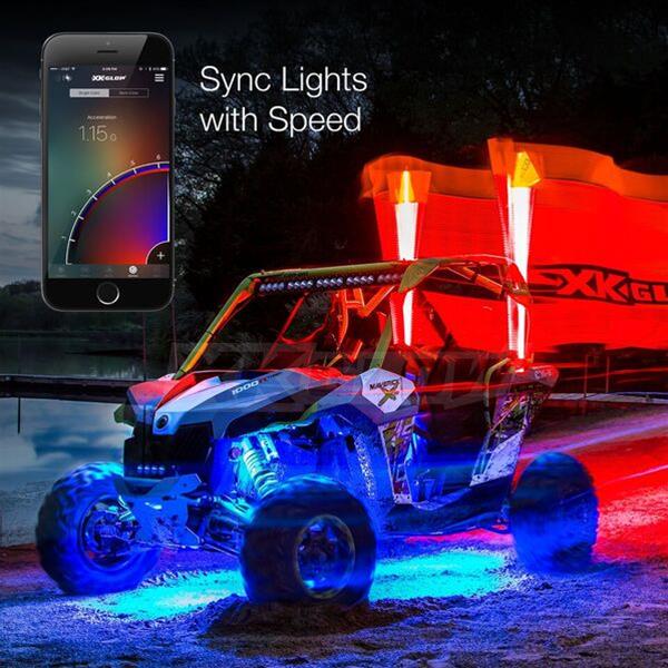 XK Glow XKUTVADV XK Glow XKchrome LED Underglow Light Kits Summit Racing