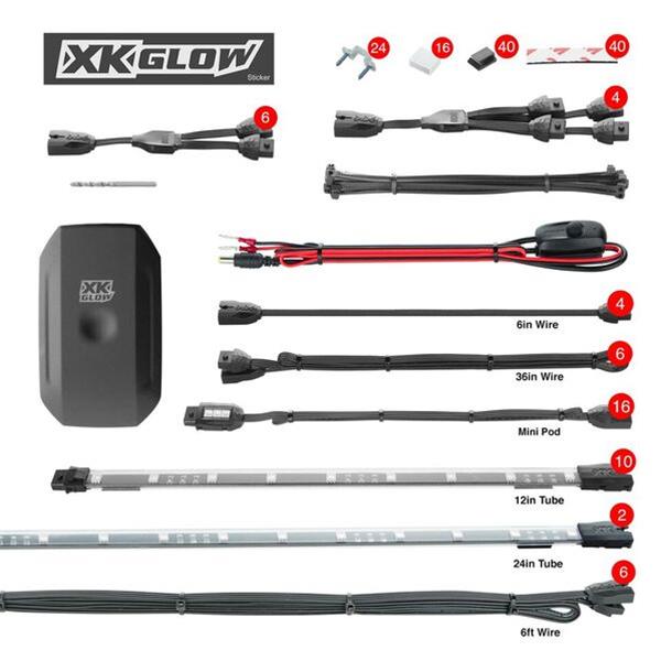 XK Glow XKUTVSTA XK Glow XKchrome LED Underglow Light Kits Summit Racing