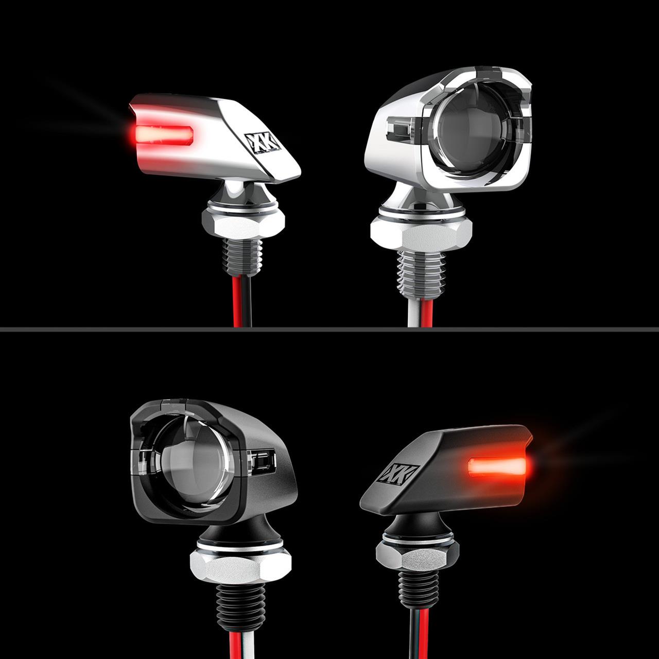 XK Glow LED Accent Lights XK034022-RB Mini Turnz Black Red thumbnail 3
