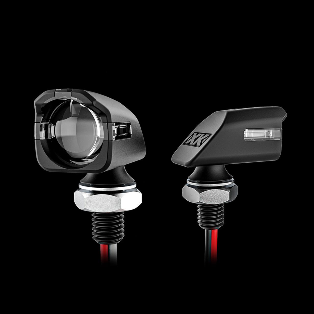 XK Glow LED Accent Lights XK034022-RB Mini Turnz Black Red