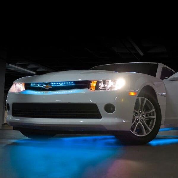 XK Glow LED Undercar Light Kits XK041002-A Accent Lights, Kit, Amber, Waterproof, Eight Lights, Kit thumbnail 2