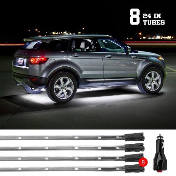 XK Glow LED Undercar Light Kits XK041002-W Accent Lights, Kit, White, Waterproof, Eight Lights, Kit thumbnail 5