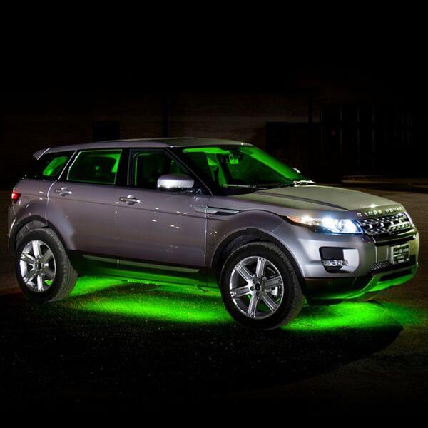 XK Glow LED Undercar Light Kits XK041002-G Accent Lights, Kit, Green, Waterproof, Eight Lights, Kit thumbnail 2