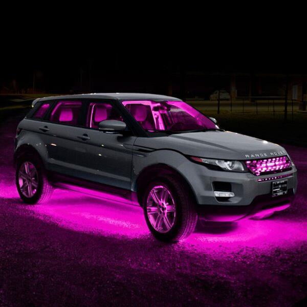 XK Glow LED Undercar Light Kits XK041002-P Pink - 8x24-in. Tube Single Color XKGLOW UnderglowLED Accent Car/Truck Kit thumbnail 2