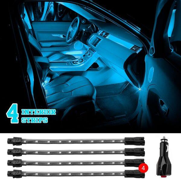 XK Glow LED Undercar Light Kits XK041004-A Amber - 4x8-in. Single Color XKGLOW UnderglowLED Accent Car/Truck Kit thumbnail 5