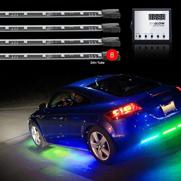 XK Glow Remote Control LED Undercar Light Kits XK041006 Accent Lights, Kit, Multicolor, Waterproof, Wireless Key Fob, Kit thumbnail 5