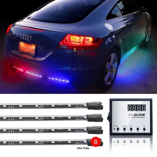XK Glow Remote Control LED Undercar Light Kits XK041006 Accent Lights, Kit, Multicolor, Waterproof, Wireless Key Fob, Kit thumbnail 4