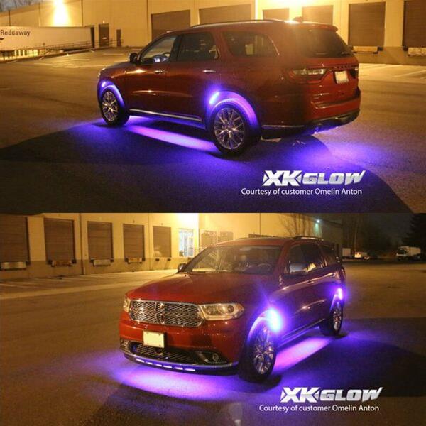 XK Glow Remote Control LED Undercar Light Kits XK041007 Accent Lights, Kit, Multicolor, Waterproof, Wireless Key Fob, Kit thumbnail 4