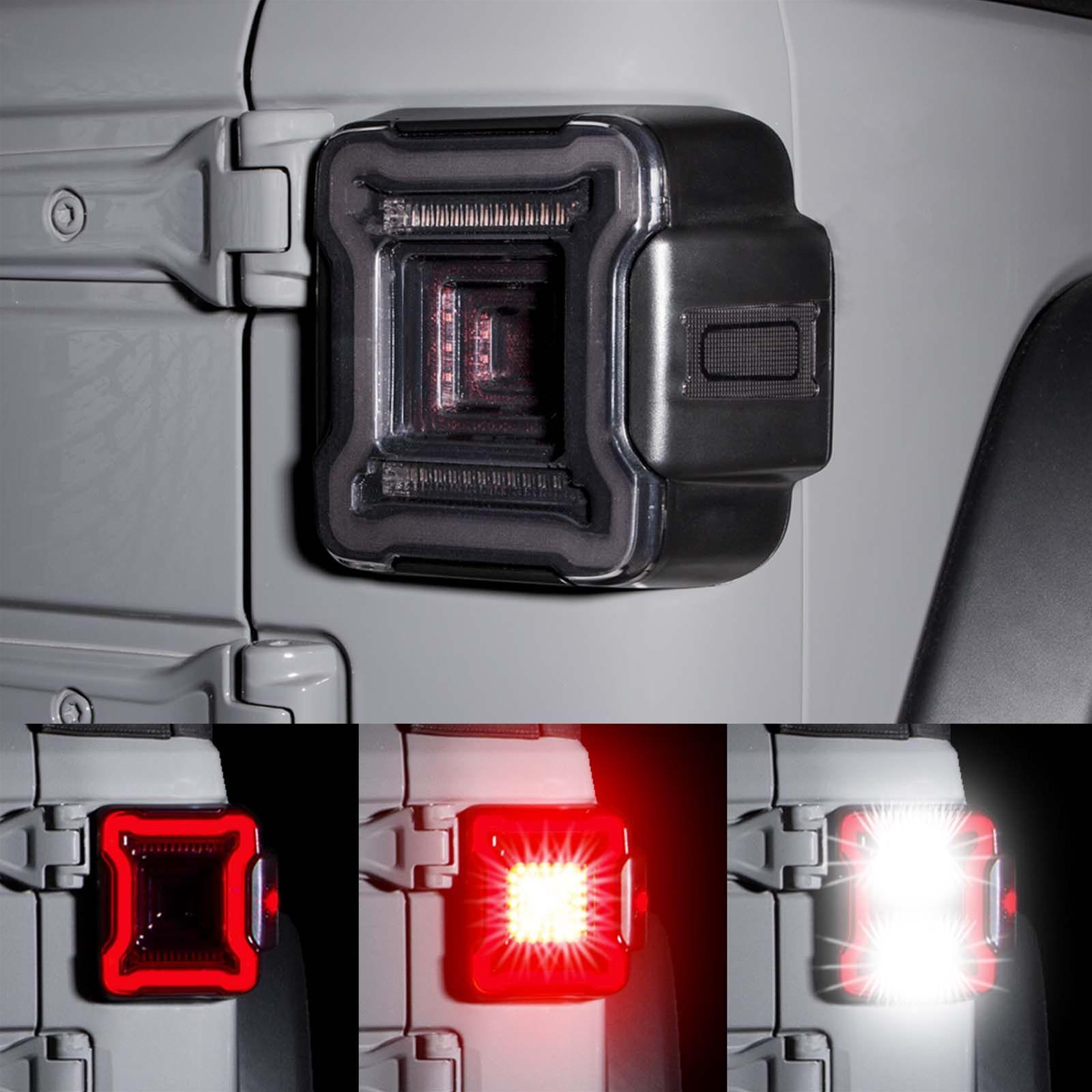XK Glow Taillight Assemblies XK041027 Jeep JL LED with Smoked Lens thumbnail 3
