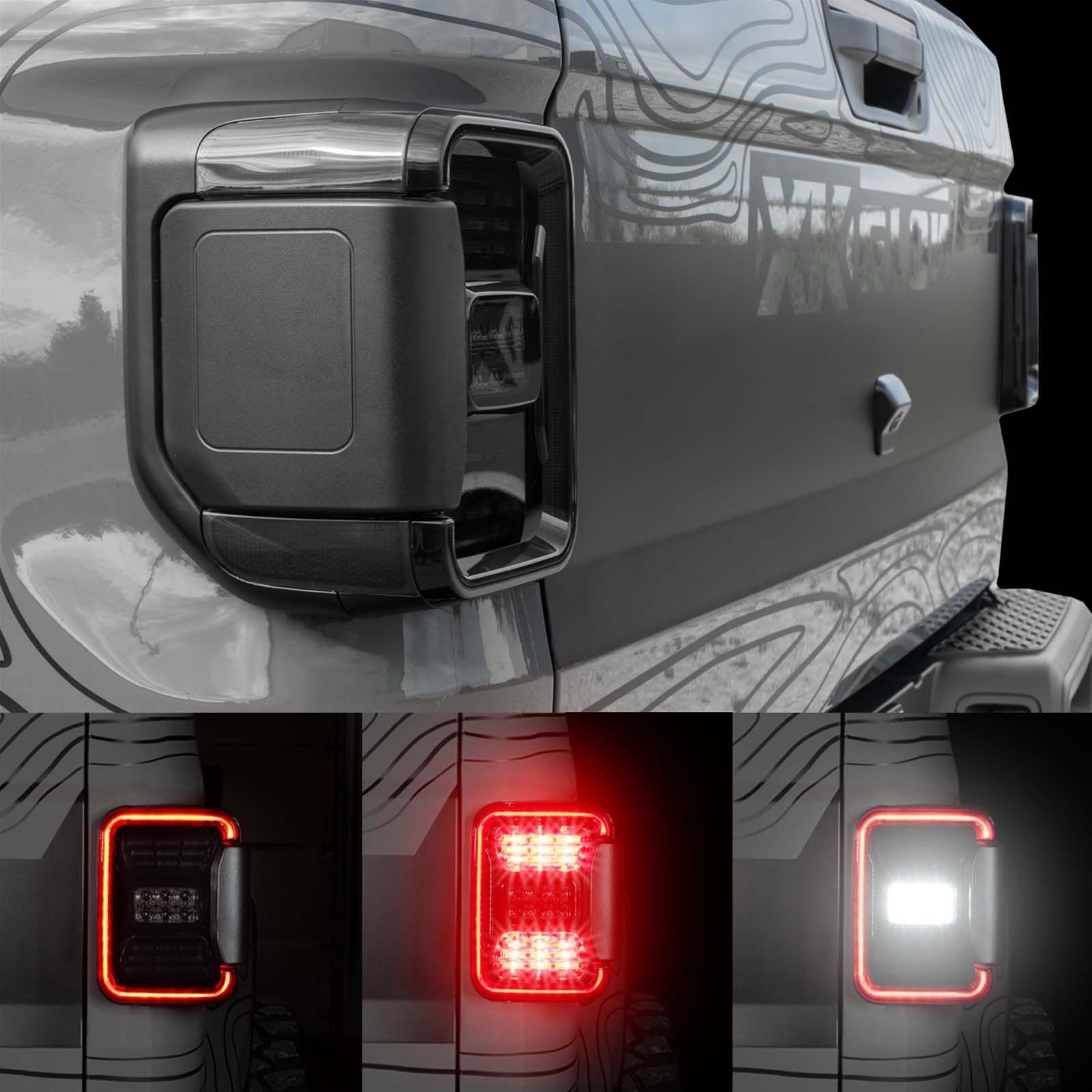 XK Glow Taillight Assemblies XK041028 LED with Smoked Lens for Jeep JT Gladiator thumbnail 2
