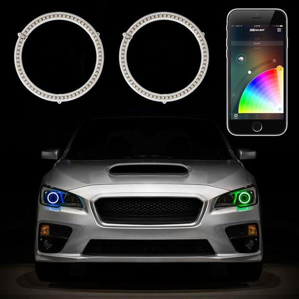 XK Glow XKchrome LED RGB Switchback Halo Kits with Smartphone App XK042008-100 Kit, Halo, App, RBG, LED, 100mm, Universal, Kit thumbnail 3