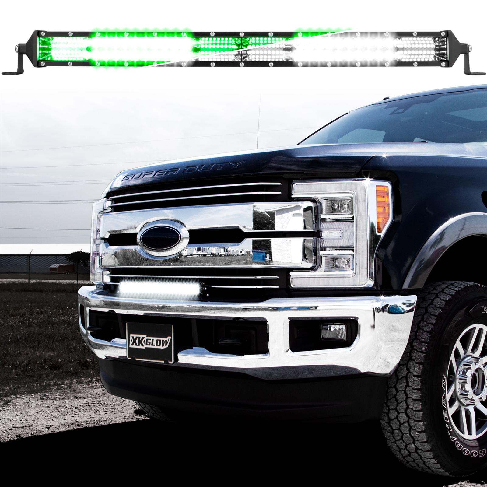 XK Glow Light Bars, Pods and Fog Lights XK063030 30" 2-in-1 LED Bar w/ White Hunting Green Flood Spot Work w/ Free Wiring Harness 3 Year Warranty thumbnail 3