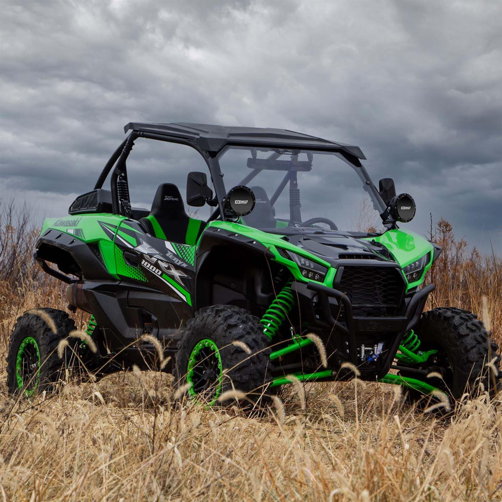 XK Glow Light Bars, Pods and Fog Lights XK066007 2pc 7in 44W Combo Beam Offroad Round Work Kit thumbnail 7