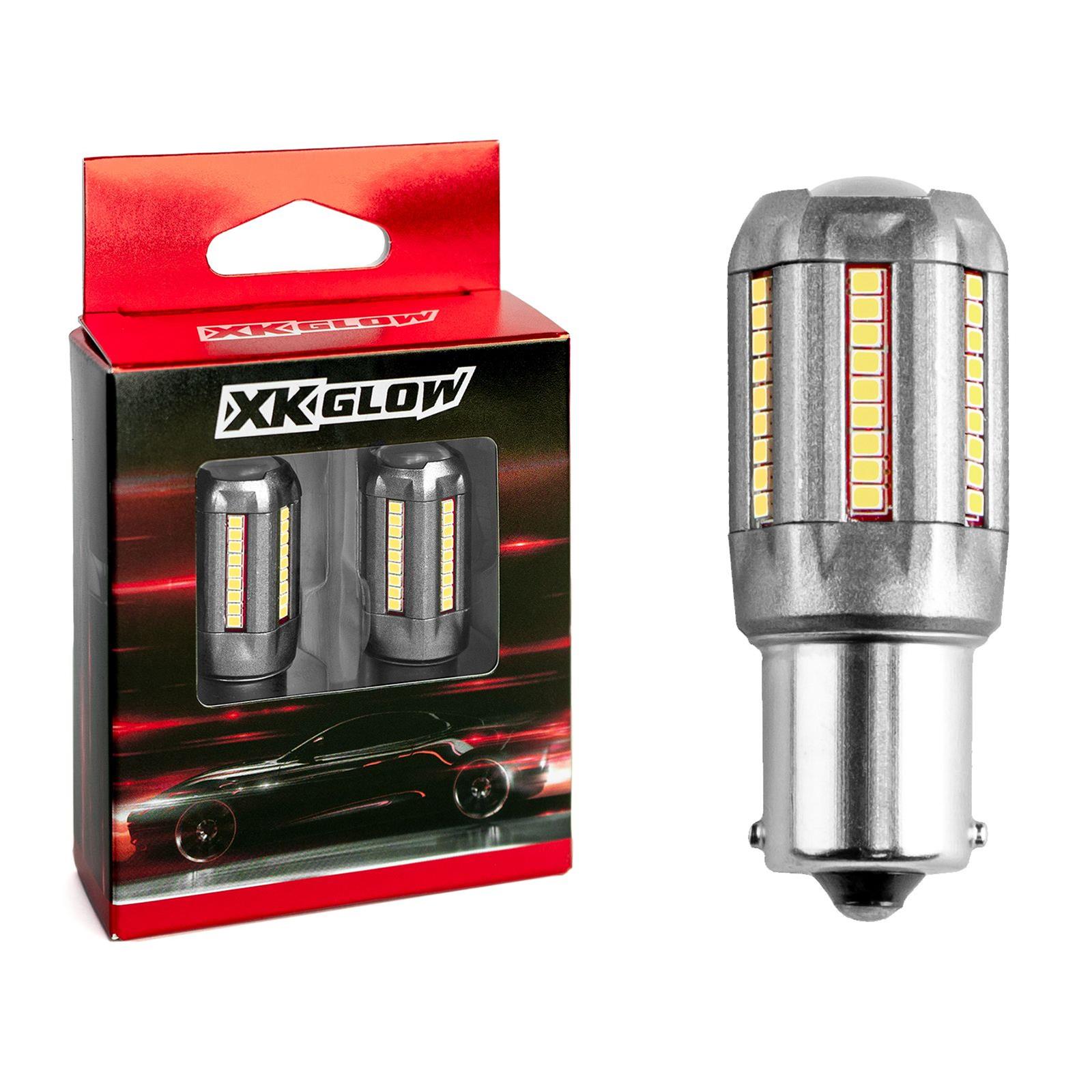 XK Glow Light Bulbs XK1157-W 2pc White 1157 Auto Bulb