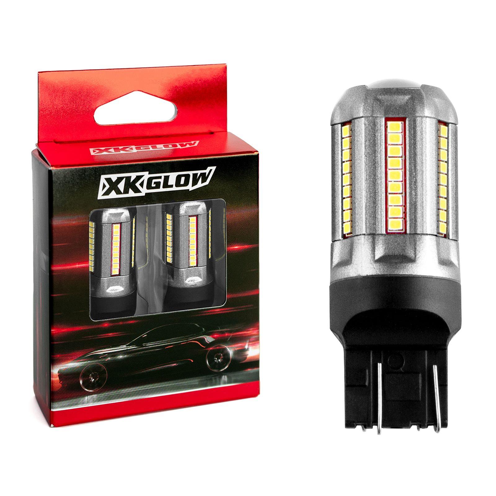 XK Glow Light Bulbs XK7443-W 2pc White 7443 Auto Bulb