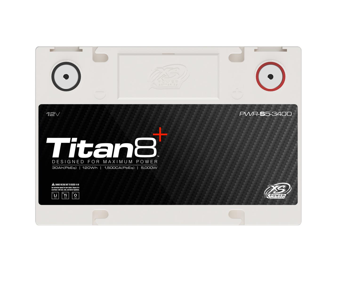 XS Power Batteries PWR-S5-3400 XS Power Titan8 Lithium Batteries