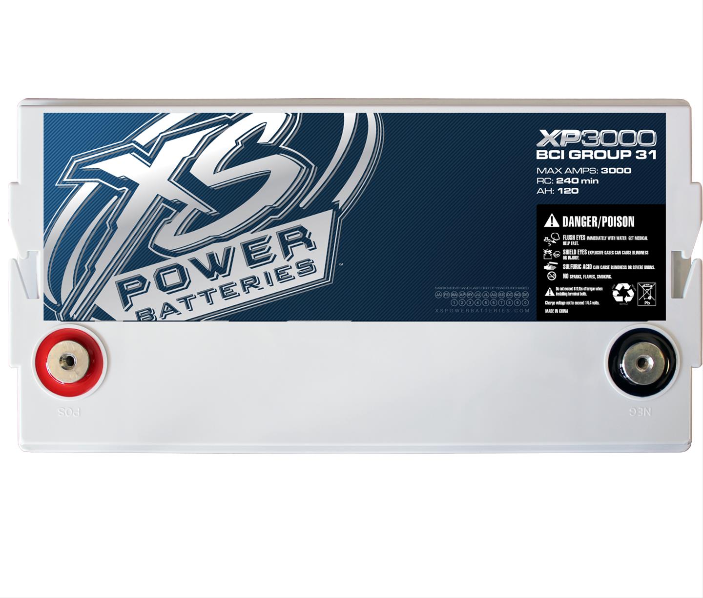 XS Power Batteries XP3000 XS Power AGM Batteries | Summit Racing