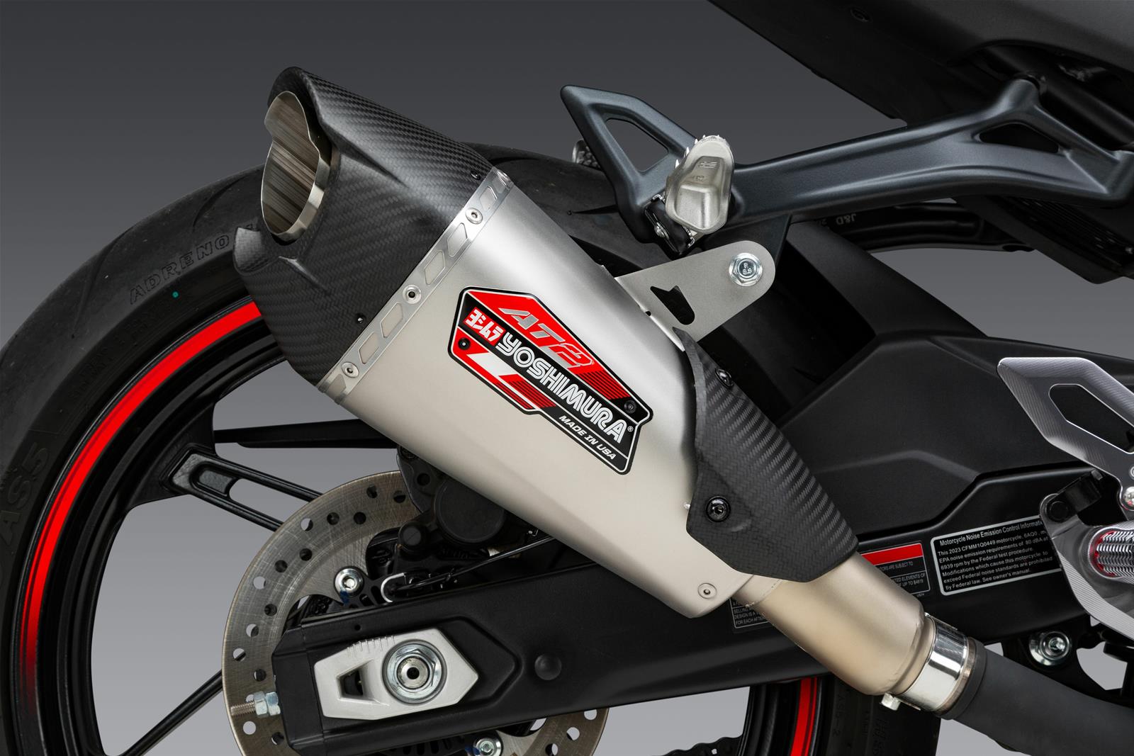 Yoshimura Exhaust 19450BP520 Yoshimura Street Series AT-2 Mufflers