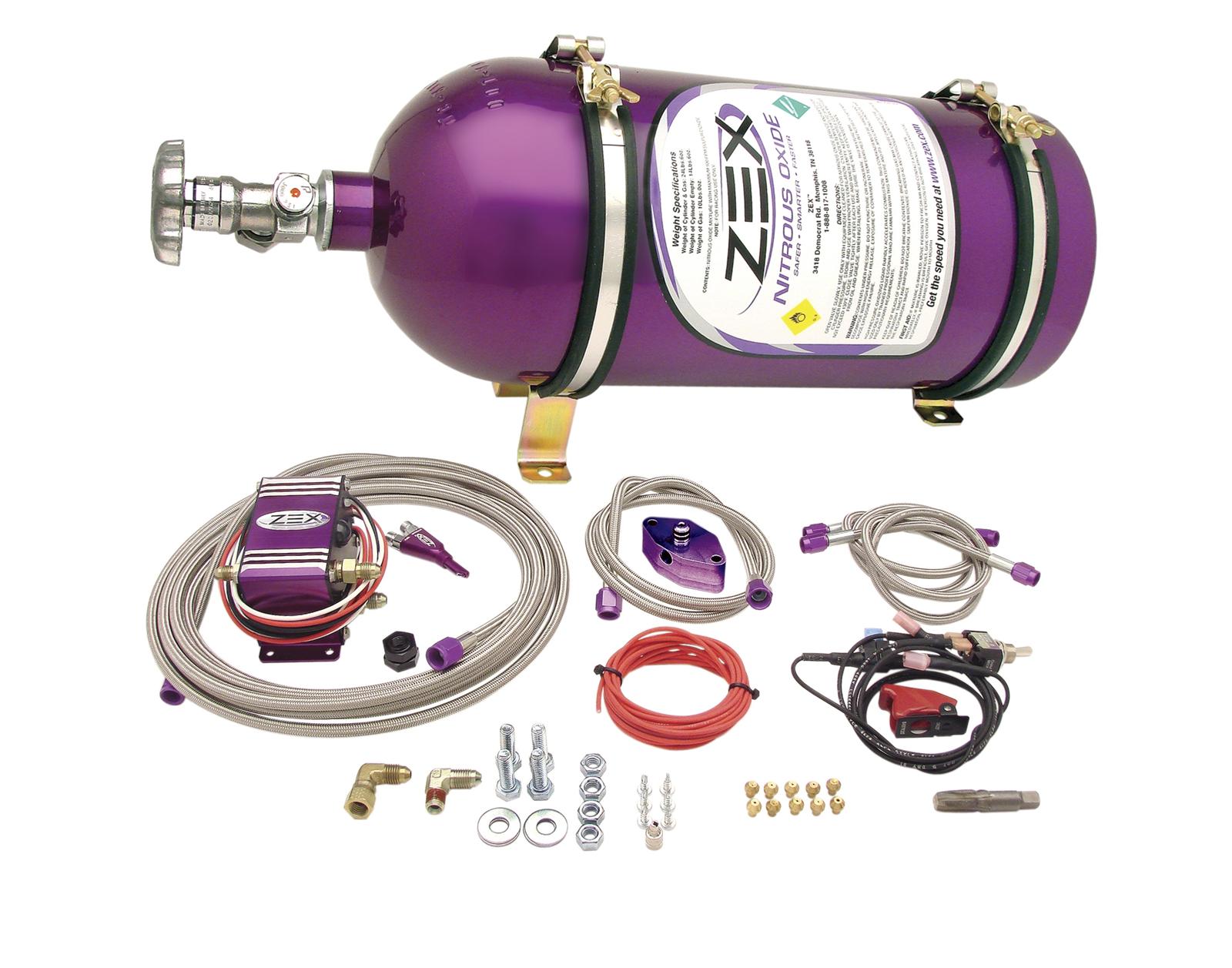 Zex Nitrous Oxide Systems 82217 ZEX Wet Nitrous Systems Summit Racing